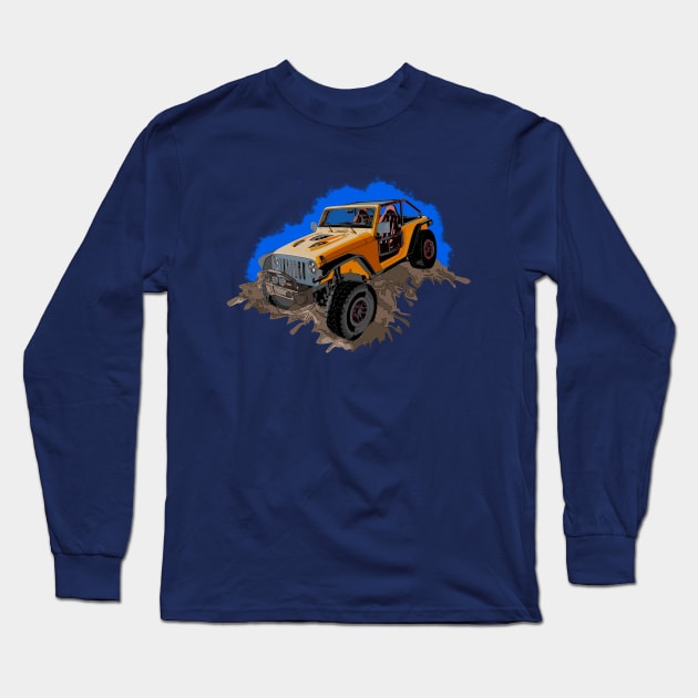 Jeep Trailcat Long Sleeve T-Shirt by FurryBallBunny